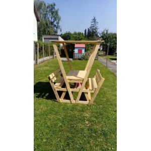 Doğal Ahşap Masa Takımı (Wood)