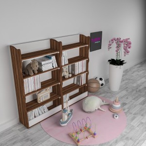 Montessori Krem Kitaplık