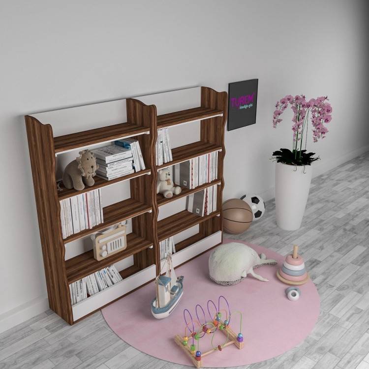 Montessori Krem Kitaplık