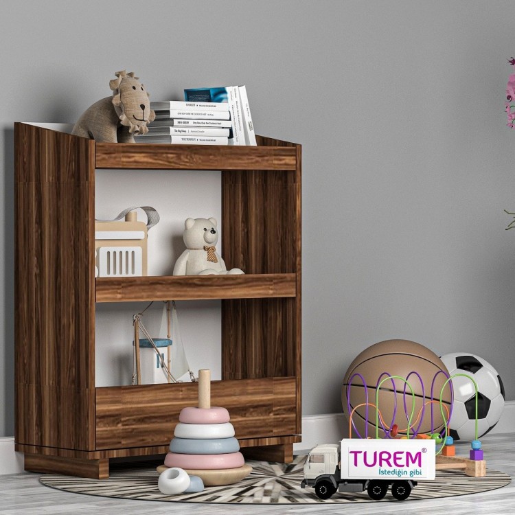 Montessori Beyaz Oyuncak Rafı