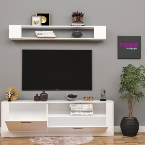 Banu Üstü Raflı Tv Ünitesi