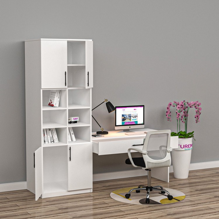 Gloss Dolaplı Çalışma Masası