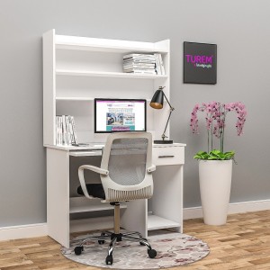 Cevher Kitaplıklı Çalışma Masası