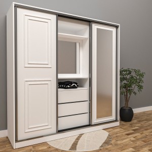 Black Wood Membran Gardırop