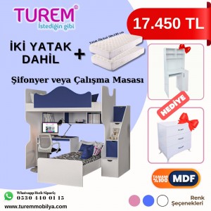 Hediyeli Çalışma Masalı Ranza