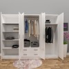 Mine 6 Kapılı 2 Çekmeceli Gardırop
