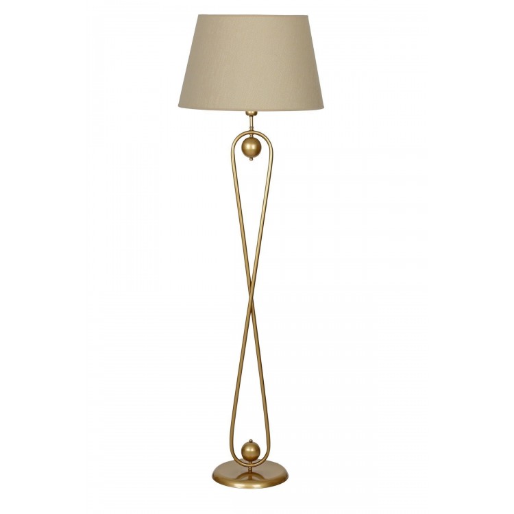 Forever Statik Eskitme Mat Gold Metal Lambader