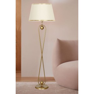 Forever Statik Eskitme Mat Gold Metal Lambader