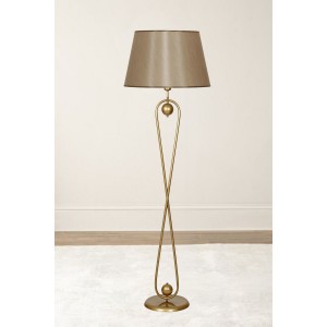 Forever Statik Eskitme Mat Gold Metal Lambader