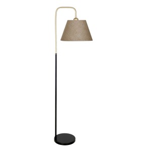 Potenza Eskitme Detaylı Siyah Metal Lambader - Çuval