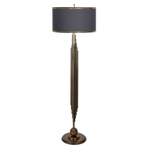 Marche Eskitme Mat Gold Kaplama Metal Lambader - Gold Antrasit