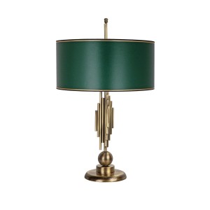 Marche Mka-01 Eskitme Mat Gold Metal Abajur - Gold Yeşil