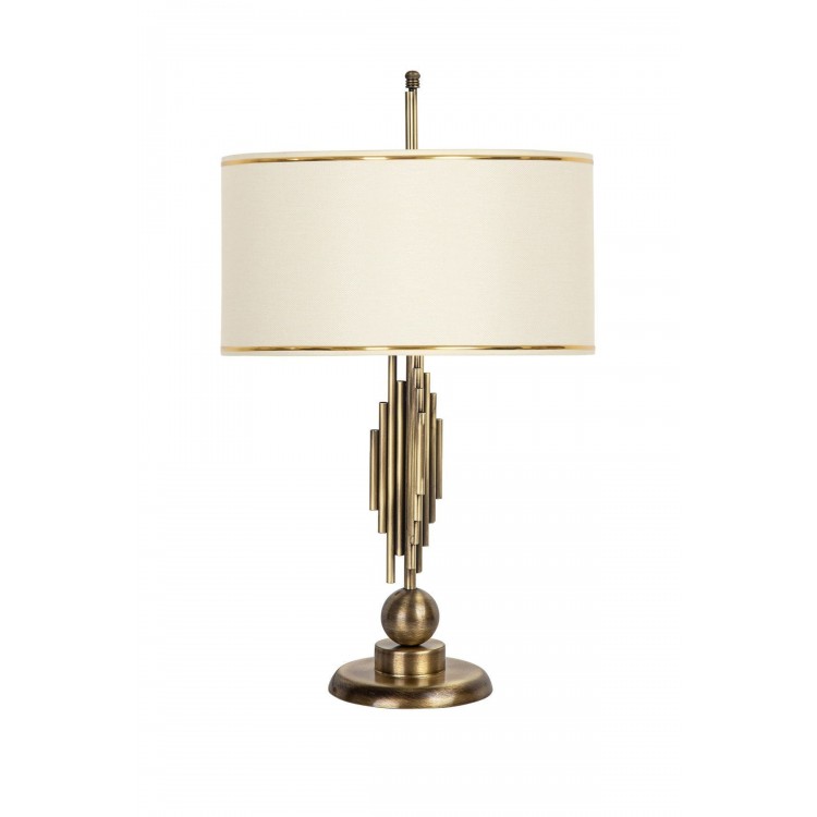 Marche Mka-01 Eskitme Mat Gold Metal Abajur - Gold Krem