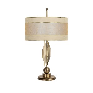Marche Mka-01 Eskitme Mat Gold Metal Abajur - Çift Mataro