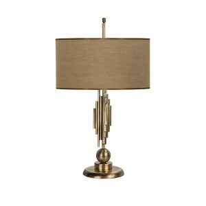 Marche Mka-01 Eskitme Mat Gold Metal Abajur - Sütl Kahve