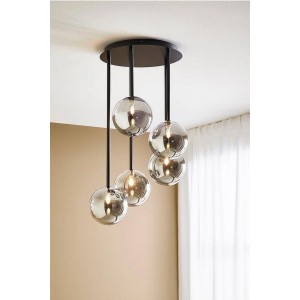 Uk005 Statik Siyah G9x5 Led Avize