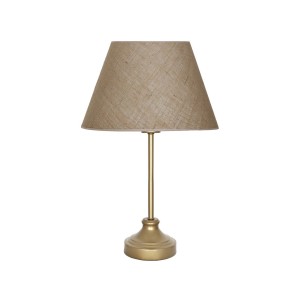 Onze Eskitme Mat Gold Metal Abajur, Masa Lambası - Çuval