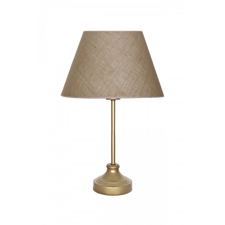 Onze Eskitme Mat Gold Metal Abajur, Masa Lambası - Çuval