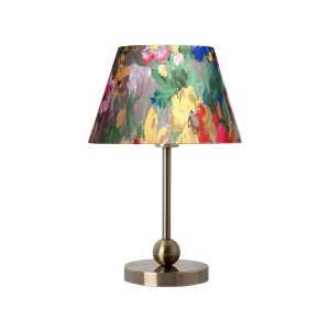 Sphere Eskitme Kaplama Metal Abajur - Gold Violet