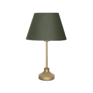 Onze Eskitme Mat Gold Metal Abajur, Masa Lambası - Haki