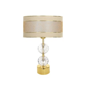 Gld-krs01 Gold Ayaklı Kristal Abajur - Gold Çift Mataro