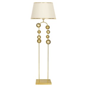 Cabil Gold Kaplama Metal Lambader - Gold Krem