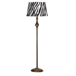 Antony Eskitme Burgulu Metal Lambader - Zebra Desenli