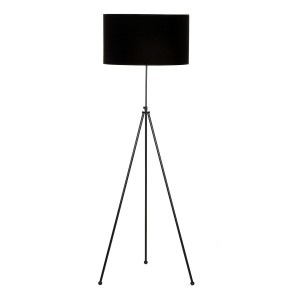 Noa Siyah Kaplama Tripod Boyu Ayarlanabilir Metal Lambader - Siyah