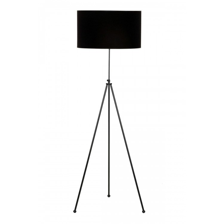 Noa Siyah Kaplama Tripod Boyu Ayarlanabilir Metal Lambader - Siyah
