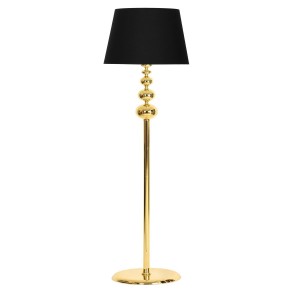 Vega Gold Kaplama Üçlü Küre Metal Lambader - Siyah