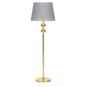 Gri Gold Kaplama  Tek Ayak Lambader