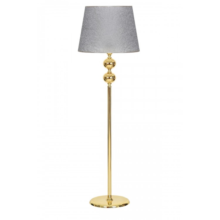 Gri Gold Kaplama  Tek Ayak Lambader