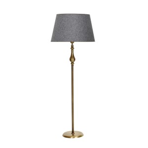 Gri Eskitme Kaplama Metal Lambader