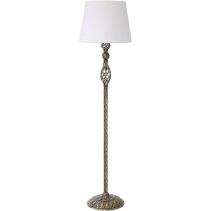 Eskitme Kaplama Şelale Modern Metal Lambader - Başlık rengi Beyaz'dır.