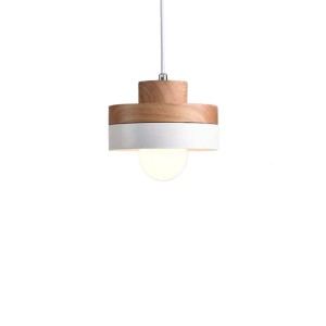 Clax Oval Ahşap Detaylı Metal Tekli Sarkıt Salon Genç Odası Mutfak Avize
