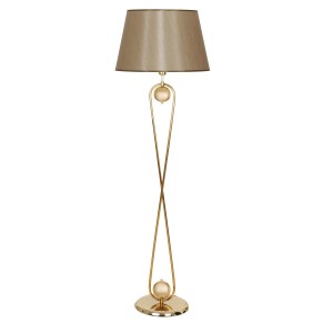 Forever Gold Kaplama Metal Lambader, Modern Dekoratif Metal Oturma Odası Çalışma Odası Zemin Lambası