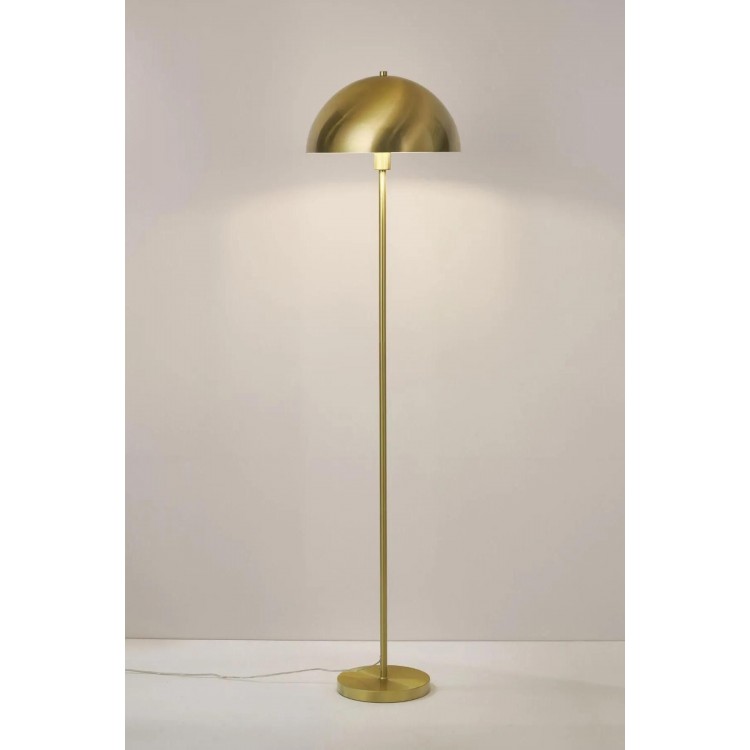 Mushroom Eskitme Mat Gold Lambader Modern Dekoratif Oturma Odası Çalışma Odası Zemin Lambası