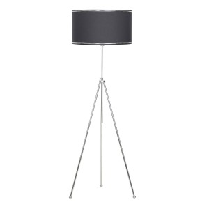 Noa Krom Kaplama Tripod Boyu Ayarlanabilir Metal Lambader - Krom Antrasit