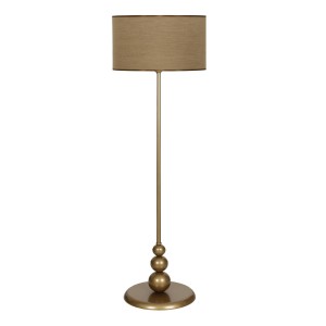 Lima Eskitme Kaplama Düz Metal Ayaklı Lambader - Pre Kahverengi