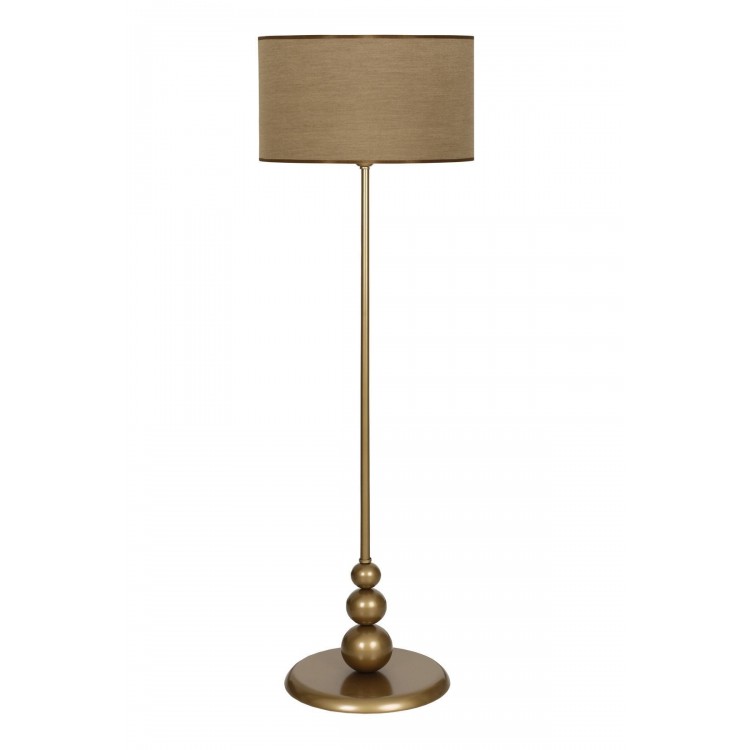 Lima Eskitme Kaplama Düz Metal Ayaklı Lambader - Pre Kahverengi