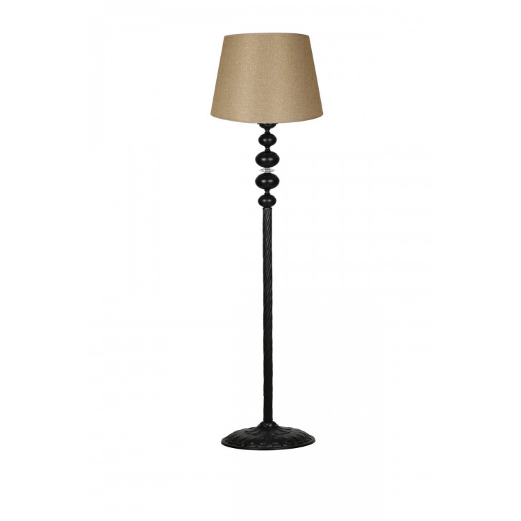 Siyah Burgulu 4'lü Küre Kristal Lambader - Beyaz