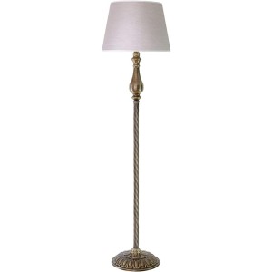 Eskitme Kaplama Burgulu Modern Metal Lambader - Başlık rengi Bej’dir.
