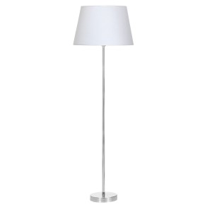 Conic Krom Kaplama Metal Lambader - Beyaz