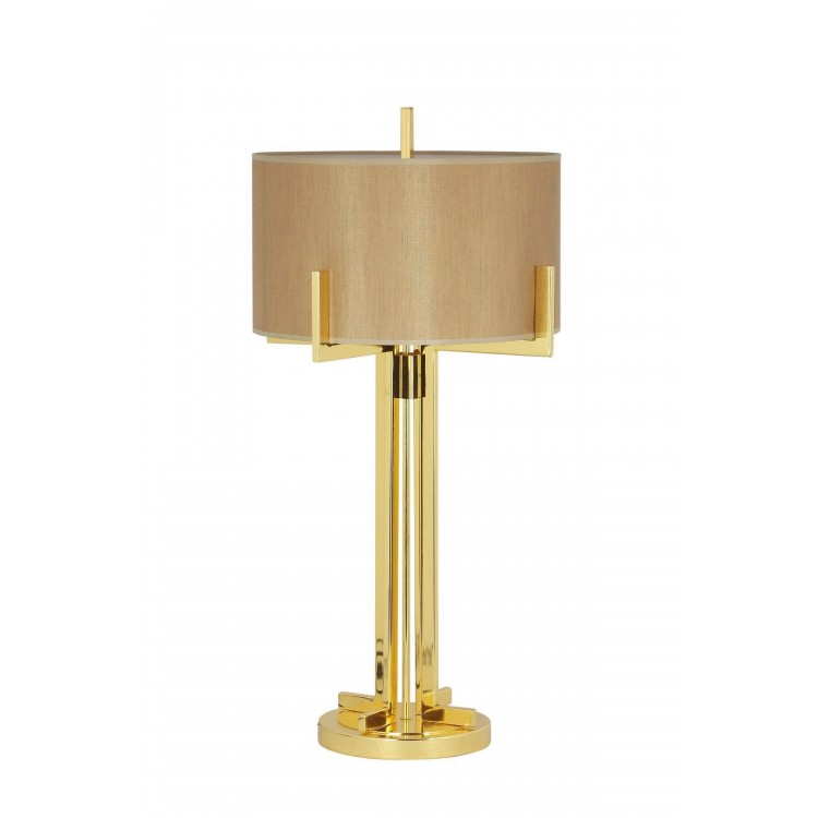 Magnus Gold Kaplama Metal Abajur, Masa Lambası - Mataro Vizon