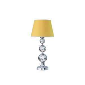 Silver Kaplama 3'lü Küre Abajur - Hardal