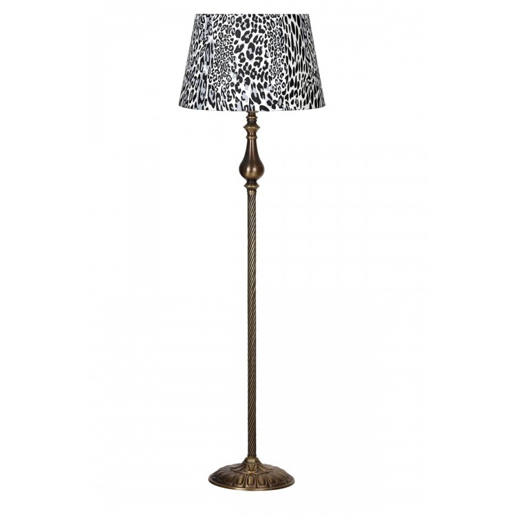 Antony Eskitme Burgulu Metal Lambader - Leopar Desenli