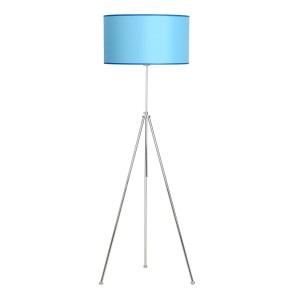 Noa Krom Kaplama Tripod Boyu Ayarlanabilir Metal Lambader - Turkuaz