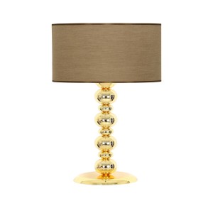 Gold Kaplama Blanc Metal Abajur - Pre Kahverengi Gold Kaplama Blanc Metal Abajur - Pre Kahverengi