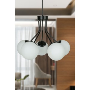 AVZ-TR04 Eskitme Kaplama 5xe27 Duylu Metal Avize