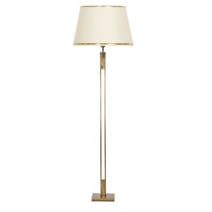 Memphis Antik Eskitme Kaplama Metal Lambader -  Gold Krem